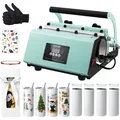 Produktbild: VEVOR Tumbler-Hitzepresse und Sublimationsbecher, Tumbler-Presse-Set mit 8 Stk. 20 oz Blanko-Bechern, Tassenpresse für 11-30 oz Tumbler, mit Wärm...