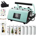 Produktbild: Vevor Tumbler-hitzepresse Und Sublimationsbecher, Tumbler-presse-set Mit 8 Stk. 20 Oz Blanko-bechern, Tassenpresse Für 11-30 Oz Tumbler, Mit Wärmeübertragungspapier, Handschuhen, Klebeband