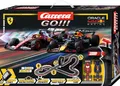 Produktbild: Carrera GO Speed Zone – Formel-1-Rennbahn Set mit Red Bull RB21 M. Verstappen No.1 und Ferrari SF-25 L. Hamilton No.44 – Slotcar Bahn 1:43 mit Looping und 6,3 m Strecke für packende Duelle