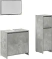 Produktbild: vidaXL 3-tlg. Badmöbel-Set Betongrau Holzwerkstoff
