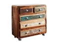 Produktbild: Massivmoebel24 Kommode FREEZY (Massivholz), Kommode Altholz 90x40x90 mehrfarbig lackiert FREEZY #36