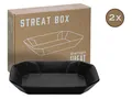 Produktbild: CreaTable - Streat Food - Box 2-tlg (Schwarz)