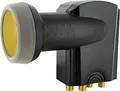 Produktbild: Schwaiger Quad LNB 4 TN Sun Protect Wetterschutz ASTRA HD tauglich anthrazit