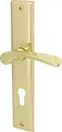 Produktbild: Südmetall Türgriff-Garnitur Langschild Nelson PZ Messing brüniert gold 237 x 45 mm