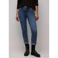 Produktbild: Loose-fit-Jeans STREET ONE, Damen, Gr. 31, Länge 28, blau (light blau authentic washed), Jeans, 76% Baumwolle, 18% Lyocell, 4% Elastomultiester, 2% Elasthan, unifarben, knöchellang, Jeans, 5-Pocket-Style