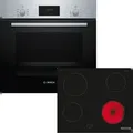 Produktbild: Bosch Einbau-Backofen-Set, HBF133BR0 + PKE61RAA2E, Einbau-Backofen, Elektro-Kochfeld HBD231BR61