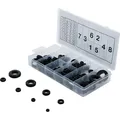 Produktbild: BGS Gummi-Durchgangstüllen-Sortiment | metrisch | 180-tlg.