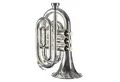 Produktbild: Monzani Trompete, MZMT-500S Taschentrompete Messing Bb Stimmung 11.7mm Bohrung 3 Ventile inkl. Mundstück und Hardcase Ideal für Reisen und Üben Brillanter Klang, Trompeten, Sonstige Trompeten, Taschentrompete, Messing, Bb Stimmung