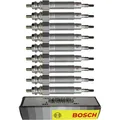 Produktbild: 9x BOSCH Glühkerzen für Opel Astra J Caravan P12 1.6 CDTi Vauxhall Zafira MK