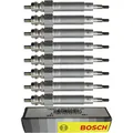 Produktbild: 8x BOSCH Glühkerzen für Opel Astra J Caravan P12 1.6 CDTi Vauxhall Zafira MK