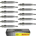 Produktbild: 11x BOSCH Glühkerzen für Opel Astra J Caravan P12 1.6 CDTi Vauxhall Zafira MK