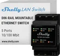 Produktbild: Shelly LAN Switch, Intelligenter Schalter, Kunststoff, Schwarz, DIN-Schiene, LED, 110 - 240 V