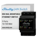 Produktbild: Shelly LAN Switch   Ethernet Netzwerk Switch Für Die DIN Schiene (10/100 Mbps)