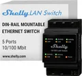 Produktbild: Shelly LAN Switch | Ethernet Netzwerk Switch Für Die DIN Schiene (10/100 Mbps)