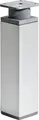 Produktbild: Hettich Möbelfuß 4,0 x 15 - 16,8 cm Aluminium-Optik - 1 Stück