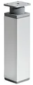 Produktbild: Hettich Möbelfuß 4,0 x 15 - 16,8 cm Aluminium-Optik - 1 Stück