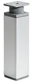 Produktbild: Hettich Möbelfuß 4,0 x 15 - 16,8 cm Aluminium-Optik - 1 Stück  Möbelfuß