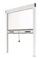 Produktbild: Fliegengitter Insektenschutzrollo Aluminium für Fenster - Weiss, B80 x H130cm - Fiberglas Fliegengitternetz - Fliegengitterrollo Insektenschutz