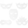 Produktbild: Creativ Company Papp-Maske Weiss, 16 Stück (95216)