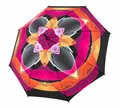 Produktbild: doppler Fiber Flex AC Umbrella Regenschirm Camelia Schwarz Rosa Neu