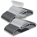 Produktbild: SONGMICS Kleiderbügel Kunststoff, 50er Set, Bügel mit U-förmiger Öffnung, platzsparend, 0,5 cm dick, 41,5 cm breit, um 360° drehbarer Haken, hellgrau-dunkelgrau CRP41G-50