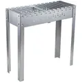 Produktbild: Ambia Garden Schaschlikgrill Schaschlikgrill Magnal XL, Silber, Metall, 80x80x30 cm, Grillspießvorrichtung, Grills & Outdoor-Küchen, Holzkohlegrills