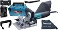 Produktbild: Makita Nutfräse Flachdübelfräse 700 W + Staubfangsack + Zubehör + Koffer PJ7000J