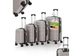 Produktbild: Juskys Trolleyset Rom, 4 Rollen, (4 tlg., 4-teilig), 4 Koffer, 360° Rollen, robuste Hartschale, mit Zahlenschloss