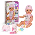 Produktbild: BABY born Lena (Little Baby Girl) - 36 cm große Babypuppe - 7 Funktionen inkl. Accessoires & Strampler - Funktioniert komplett ohne Batterien - Geeignet für Kleinkinder ab 1 Jahr