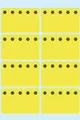 Produktbild: HERMA 3771 Tiefkühletiketten, 48 Stück, 26 x 40 mm, 8 pro Bogen, selbstklebend, matt, blanko Papier Gefrieretiketten zum Beschriften, Klebeetiketten Aufkleber für Gefriergut, gelb