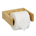 Produktbild: Toilettenpapierhalter Bambus WC-Papier-Halterung Toilettenpapierhalter WC-Halter