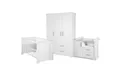 Produktbild: roba® Babyzimmer-Komplettset Maxi, Gitterbett, Wickelkommode & 3-türiger Schrank, umbaubar