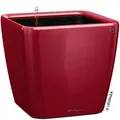 Produktbild: Lechuza Übertopf QUADRO LS 28, rot hochglanz, 28 x 26 x 28 cm, aus Kunststoff, für innen und außen, Wasserspeicher und Innentopf