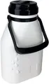 Produktbild: 2-Liter-Kunststoff-Milchkanne mit dichtem Schraubverschluss - Auslaufsichere und hochwertige Milchvorratsflasche für alle flüssigen Lebensmittel spülmaschinenfest, weiß