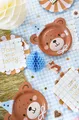 Produktbild: Geburtstagskerze Zahl 1 mit Teddybär-Mix 7 cm