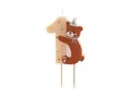 Produktbild: Geburtstagskerze 1 mit Teddybär-Mix 7cm
