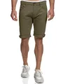 Produktbild: Indicode Herren Villeurbanne Jeans Shorts mit 5 Taschen | Herrenshorts Used Look für Männer Army, XXL