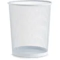 Produktbild: Zeller Papierkorb Mesh, weiß, rund, aus Metalldraht, 23 Liter