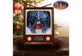 Produktbild: Christmas Paradise LED Laterne LED Schneelaterne Schneemann TV 30cm, schneit im Inneren, bunt-bronze