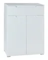 Produktbild: Schuhschrank Schuhkommode 2 Türen 1 Schublade Weiß matt Weiß Hochglanz 70x101 cm