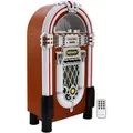 Produktbild: Monster-shop - Jukebox Retro 50er Jahre Stil Holz-gehäuse Mit Led-beleuchtung Fernbedienung