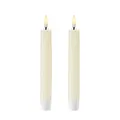 Produktbild: Piffany Copenhagen Uyuni Lighting Taper 2er Set LED Stabkerzen 2,3 x 15 cm Echtwachs Ivory - 6 Stunden Timerfunktion - Keine Brandgefahr, Keine Rußbildung und kein Geruch