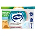 Produktbild: Zewa Premium Toilettenpapier, 5-lagig mit Strohanteil 51250 , 1 Packung = 6 Rollen à 110 Blatt
