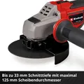 Produktbild: Einhell TP-AG 18/125 CE Q Li - Solo (125 mm) (4431155)