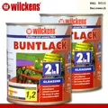 Produktbild: Wilckens 2 x 750 ml Buntlack 2in1 glänzend RAL 9010 Reinweiß innen und außen