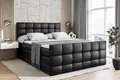 Produktbild: ALTDECOR Boxspringbett mit Matratze und Lattenrost - APO -Z KING - 180x200 cm -Schwarz Kunstleder - Topper, Fußteil, Polsterbett mit Bettkasten, Bett mit Stauraum H3 - und H4 - Matratze, Doppelbett, Springboxbett