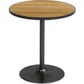 Produktbild: HOMCOM Esstisch MDF Metall 70L x 70B x 76H cm Eiche