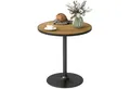 Produktbild: HOMCOM Esstisch Runder Esszimmertisch für 2–4 Personen (moderner Küchentisch mit Platte in Holzoptik, 1-St., für Esszimmer, Wohnzimmer), 70 x 70 x 76 cm, Eiche
