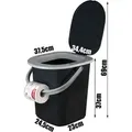 Produktbild: Campingtoilette WC- Toilette Toiletteneimer Reise Zelten Angeln 22 L BranQ - Grau