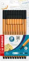 Produktbild: STABILO Fineliner point 88 10er Etui schwarz
